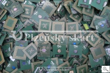 760 Elektrošrot, procesory plastové zelené